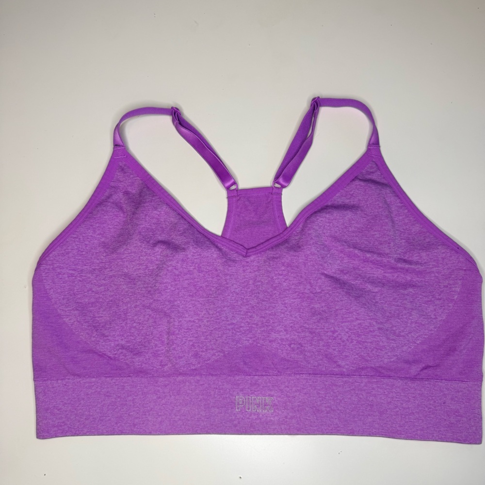 Pink Active by Victorias Secret Purple Sports Bra GUC Size XXL